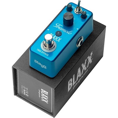Stagg BLAXX Two Mode Tremolo Effects Pedal Blue