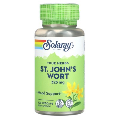 Solaray True Herbs St. John's Wort, 325 mg, 100 VegCaps