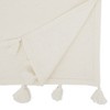 Saro Lifestyle Modern Minimalist Tassel Table Runner - image 2 of 3