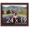 PosterPalooza | Classic Modern Brown Picture Frame - UV Acrylic, Backing Board, Hanging Hardware Included - 3 of 4