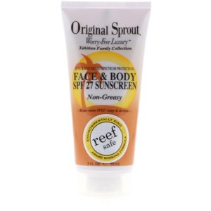 Original Sprout Face & Body SPF 27 Sunscreen, 3 oz - 1 of 4
