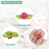 Unique Bargains Mini Ribbon Roses Fabric for Crafts Wedding 100 Pcs - 2 of 4