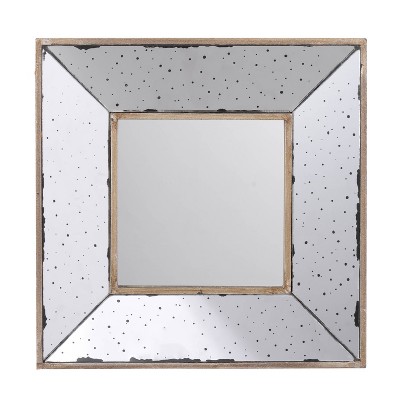 12"x12" Herrick 6EA/CTN Wall Mirror Brown - A&B Home