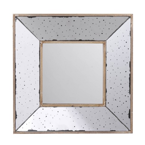 12"x12" Herrick 6EA/CTN Wall Mirror Brown - A&B Home - image 1 of 4