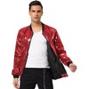 INSPIRE CHIC Men's Party Disco Club Sequins Bomber Jacket - 2 of 4
