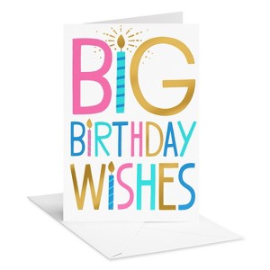 Carlton Cards Kids' 'Big Birthday Wishes' Birthday Card - 1 of 3