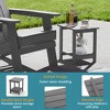 Arceso Adirondack Outdoor Side Table, 2-Tier HDPS Patio End Table Weather Resistant, Morden Side Table for Patio, Pool, Porch - 4 of 4