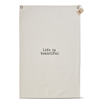 tagltd Life Is Beautiful Wall Art 30 x 20 x 1 Inches.