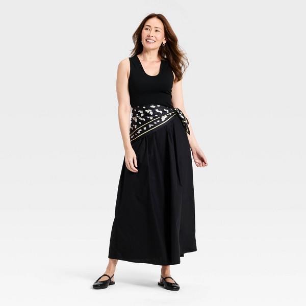 Vestido midi de tejido mixto para mujer - A New Day™ 3