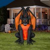 Gemmy Projection  Airblown Inflatable Fire & Ice Gargoyle (RRPm), 8 ft Tall, Multicolored - 2 of 2