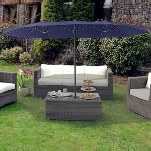 GustoWave Outdoor 15FT Double-Sided Patio Umbrella - 1 of 4