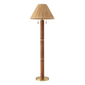 Rayvi 62" Floor Lamp - FLL4141 - Natural/Gold - Safavieh - 1 of 4