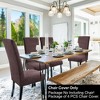 PiccoCasa Stretch Spandex Fabric Removable Washable Parsons Chair Slipcover - 2 of 4