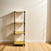 FONTOI 4-Tier Storage Shelving Unit for Indoor/Outdoor, Modular Rack, Yellow, 13.78"*14.96"*49.21" - 4 of 4