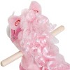 SEVOBAL Toy Vehicles Plush Ride On Rocking Horse with Realistic Sounds and Swinging Tail for Kids, Pink, 23.5"*13.75"*19.75" - 3 of 4