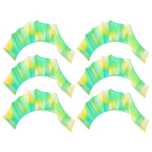 Unique Bargains Silicone Resistance Lightweight Aquatic Webbed Finger Frog Swimming Fins 3 Pairs - 1 of 4