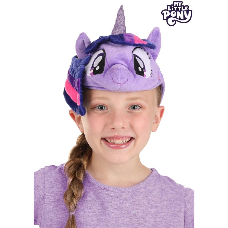 HalloweenCostumes.com One Size Fits Most  Girl  My Little Pony Twilight Sparkle Face Headband, Purple/Pink/Purple, 5 of 8