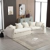 NicBex Modular Sectional Sofa,U-Shaped Chenille Couch with 5 Pillows for Living Room,Apartment,Office,No Assembly Require,Beige - 2 of 4
