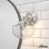 Hunter Fans 7.5" Saddle Creek Wall Light Brushed Nickel Finish - 1 Bulb, Dimmable, Indoor-Damp Rated, Classic Schoolhouse Style - 4 of 4