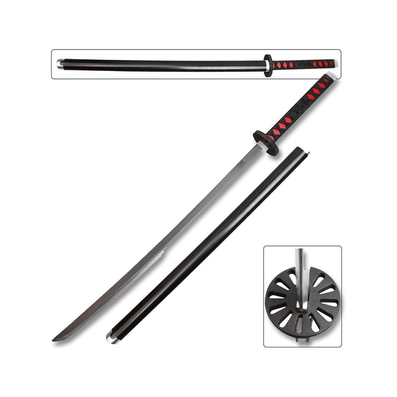 Edgework Imports Demon Slayer Kyojuro Rengoku 40.5 Inch Foam Replica Samurai Sword, 1 of 2