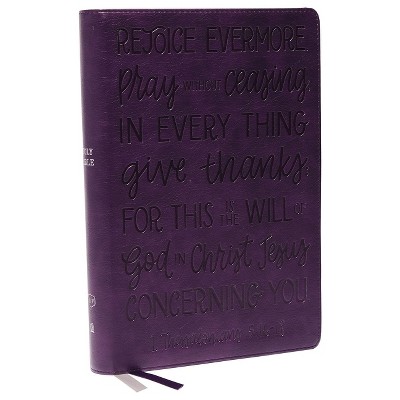 KJV Holy Bible: Large Print with 53,000 Cross References, Purple Leathersoft, Red Letter, Comfort Print: King James Version (Verse Art Cover