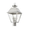 Livex Lighting Wentworth 3 - Light Post Light in  Brushed Nickel - 2 of 4