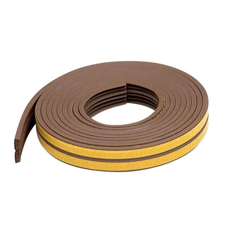M-D Brown Rubber Weather Stripping Tape For Doors and Windows 17 ft. L X 3/8 in., 1 of 3