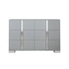 47.2" Elegant Dresser with Metal Handle, Mirrored Storage Cabinet with 6 Drawers for Bedroom, Living Room 4W - ModernLuxe - 4 of 4