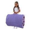 Disney Raya and the Last Dragon Mythic Pop with Ongis Lavender, Purple, and Magenta Flowers Deluxe Easy Fold Toddler Nap Mat - 4 of 4