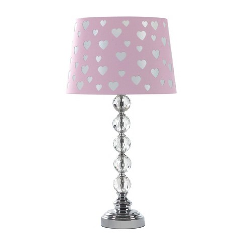 22 Novelty Kids Metal Table Lamp With, Pink Kids Lamp