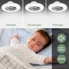 Runesay LED Remote Ceiling Fan with Light Kit, 40 W Modern Dimmable Ceiling Fan Lighting, 7 Invisible Blades Ceiling Fans, 23 Litres - 3 of 4