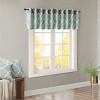 MAYEERTY 50x18" Fretwork Print Grommet Top Window Valance Seafoam/White - 4 of 4