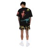Jurassic Park Puff Print Dinosaur Art Adult Black Crew Neck Short Sleeve T-shirt XL - 3 of 4