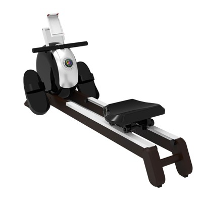 VisioGear Rowing Machine for Home, Smooth Rower with 32 Adjustable Resistance and Visualized Monitor, Light Gray, 58.07*20.67*24.8