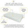 BreathableBaby Cotton Percale Fitted Sheet, For 52" x 28" Crib & Toddler Bed Mattress, Whales (2-Pack) - 3 of 4
