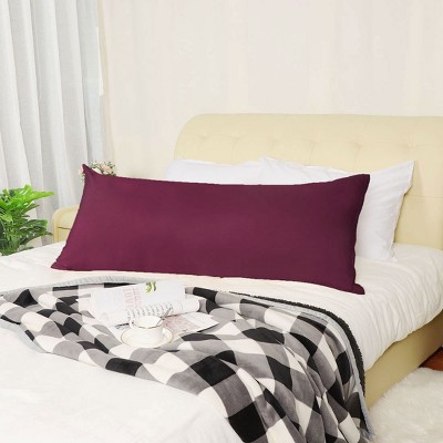 1 Pc 20"x60" 1800 Series Soft Brushed Microfiber Pillowcase Burgundy - PiccoCasa