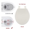 Toilet Seat with Built-in Toddler Seat - 17" Round Soft Close, Easy Clean, Fits Standard Toilets - 4 of 4