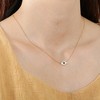 Unique Bargains Women's 925 Sterling Silver Eye Pendant Necklace Choker - 4 of 4
