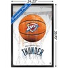 Trends International NBA Oklahoma City Thunder - Drip Basketball 21 Framed Wall Poster Prints - 3 of 4