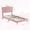 Bed Frame for Kids with Scallop Headboard - 2 of 4