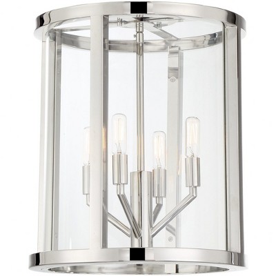 Crystorama Lighting Devon 4 - Light Semi-Flush Mount in  Polished Nickel