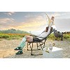Camping Directors Chair, Heavy Duty,Oversized Portable Folding Chair with Side Table, Pocket for Beach, Fishing,Trip,Picnic,Lawn Grey - 2 of 3
