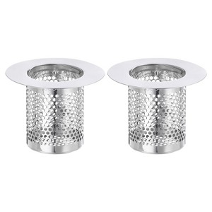 Unique Bargains Stainless Steel Bathroom Kitchen Hair Floor Drain Strainer - 1 of 3