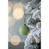 Gulches 3 in Green Shatterproof Hand-Painted Glass Christmas Ball Ornaments 12-Pack - 4 of 4