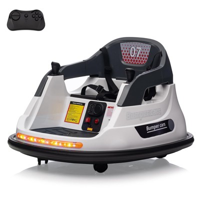 Ride on Bumper Car, 12V Toddlers Bumper Car, Remote Control, Music, LED, Electric Kids Car, Ride on Toy for Kids