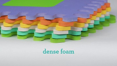 Tapis De Sol Puzzle En Mousse EVA INFANTINO 216056 - Dès La Naissance, Doux Et Coloré, Facile à Nettoyer