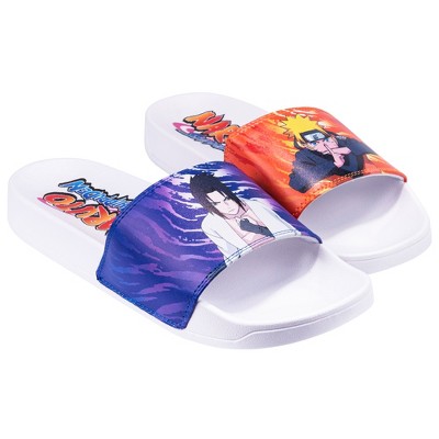 Odd Sox, Naruto X Sasuke, Slide, Slip On Sandal, X-Large