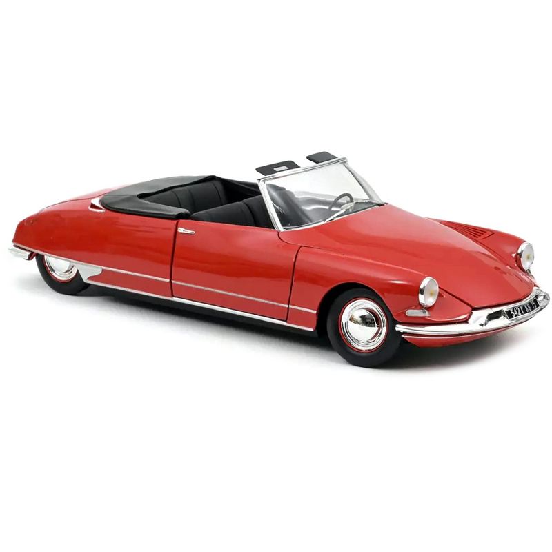 1961 Citroen DS 19 Cabriolet Corail Red 1/18 Diecast Model Car by Norev, 2 of 4