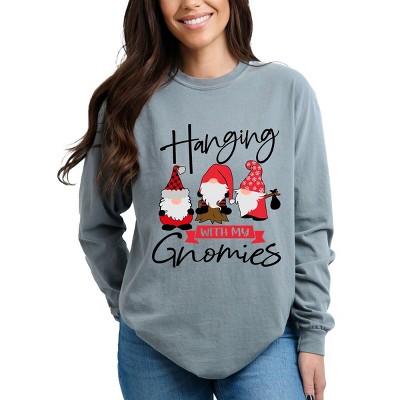 Simply Sage Market Hanging With My Gnomies Garment Dyed Long Sleeve