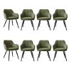 Farmhouse Dining Chairs Set of 8,Modern Design Upholstered Dining Chair for Dinging Room,Living Room,Indoor Furniture-Tanpinhause - 2 of 4